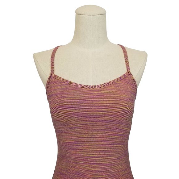 Lululemon Power Y Tank Luon Wee Are From Space Vintage Pink Sz 4 - Picture 2 of 7